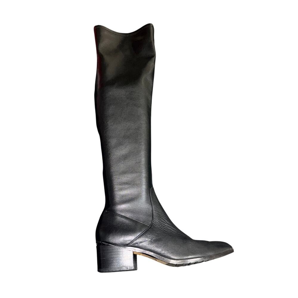 Donald J Pliner DAYLE Women’s 6.5M Black Leather Knee High Boots Pointed Toe - Picture 9 of 16